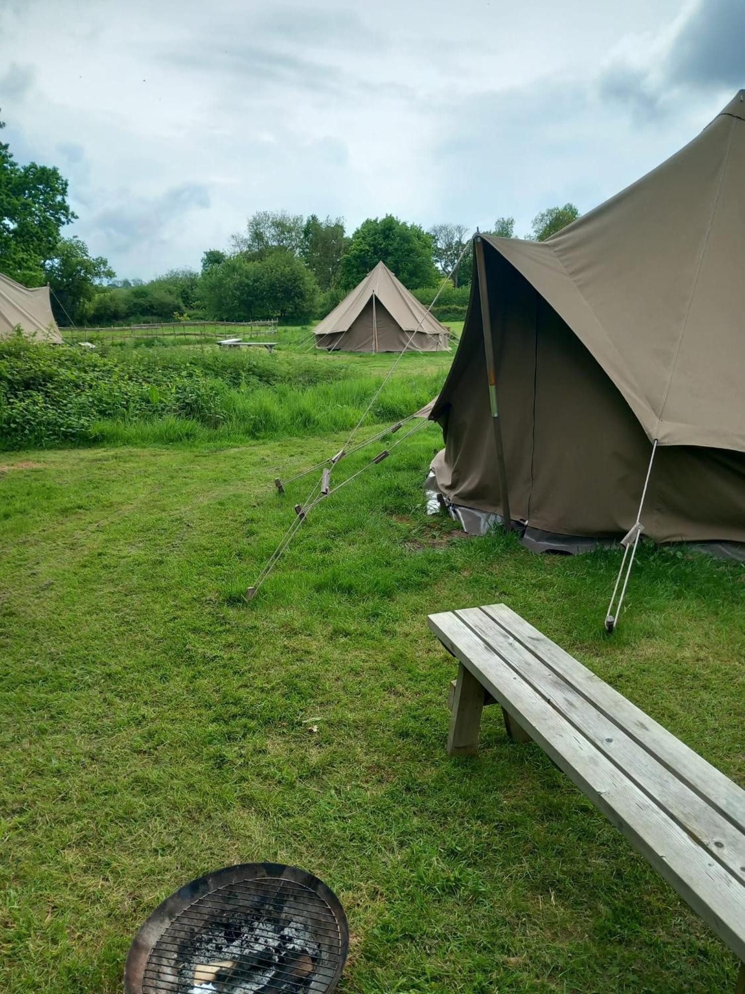 Gaggle Of Geese Pub - Shepherd Huts & Bell Tents Dorchester Exteriör bild